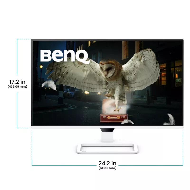 Computer monitor BenQ EW270Q 27 inch (68.6 cm) 2560 x 1440 2K Ultra HD LCD White with built-in speakers