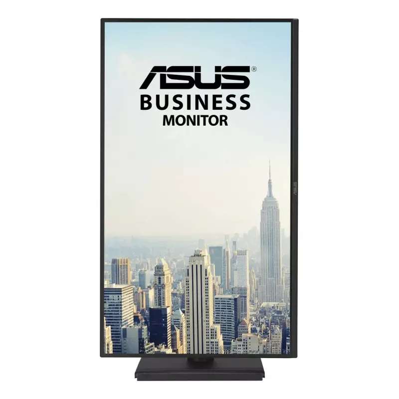 27 inch ASUS BE27AQ IPS LCD monitor, 2560 x 1440 WQHD, 5 ms, USB 3.2 hub, height adjustable, VESA, built-in speakers, black