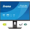 Monitor IIYAMA ProLite XB2495WSU-B1 24.1 inch (61.2 cm) 1920×1200 IPS Full HD, 4 ms, USB 3.2 hub, height adjustable, speakers