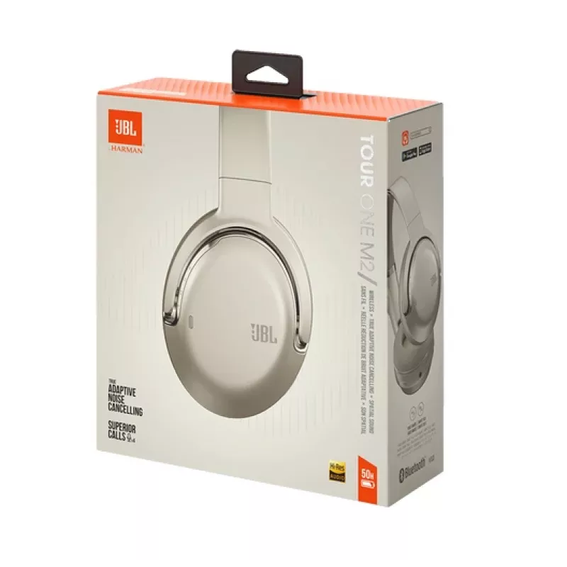 JBL Tour One M2 Headphones Wireless Head-band Music USB Type-C Bluetooth Champagne