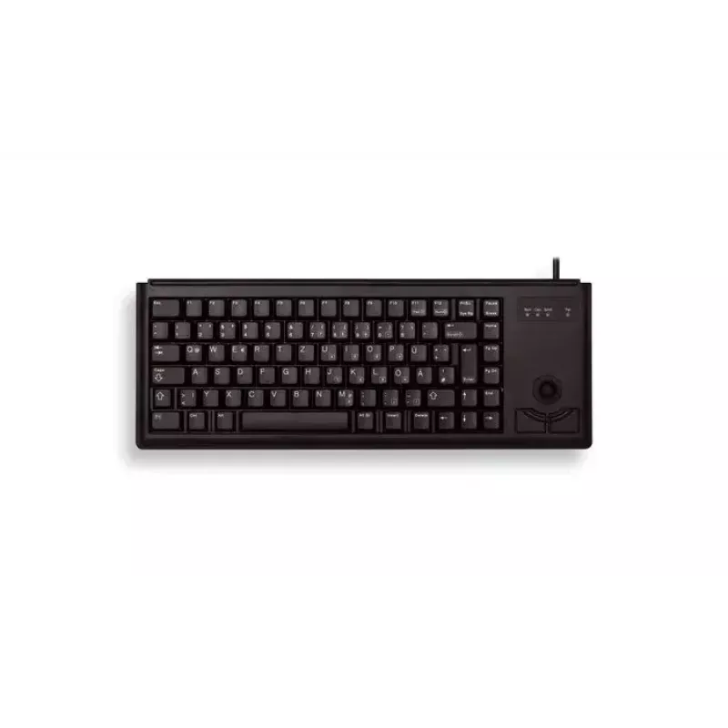 Cherry G84-4420 Compact Keyboard with Trackball, USB, US Layout, Black
