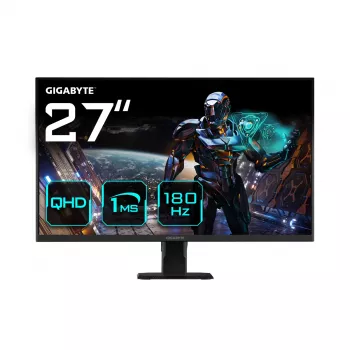 GIGABYTE GS27QA 27 inch QHD Gaming Monitor - 2560 x 1440 (QHD), 180Hz, 1ms, 300 cd/m2, FreeSync, HDR Ready, HDMI 2.0, Displayport 1.4