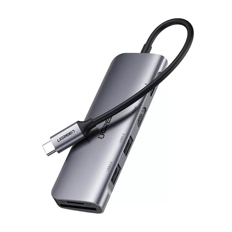 Ugreen 15214 laptop dock/port replicator Wired USB 3.2 Gen 1 (3.1 Gen 1) Type-C Lilac, Metallic