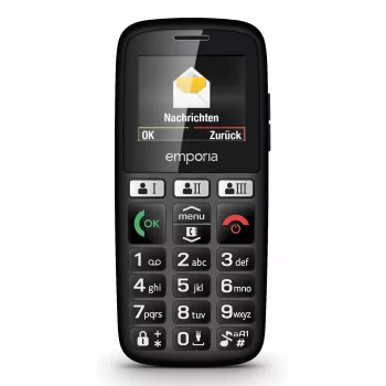 Emporia emporiaHAPPY 4.6 cm (1.81 inch) 70 g Black Entry-level phone