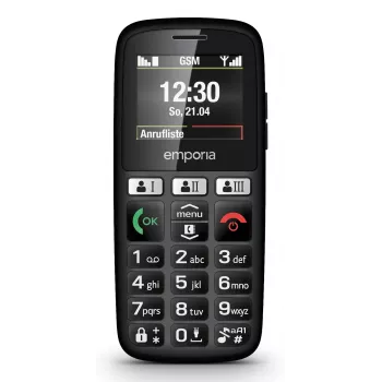 Emporia emporiaHAPPY 4.6 cm (1.81 inch) 70 g Black Entry-level phone