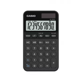 Calculator CASIO SL-310YC pocket basic, 10-digit, battery and solar, tax & profit functions, black