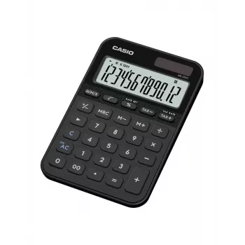 Desktop calculator CASIO MS-20YC — Basic model, battery/solar power, tax and profit calculations, black