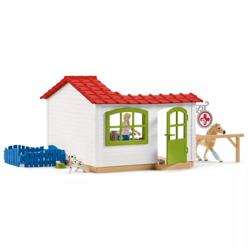 Veterinarian practice with pets Schleich 42502