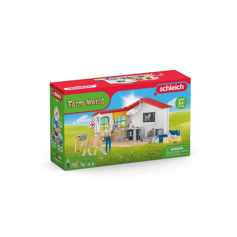 Veterinarian practice with pets Schleich 42502