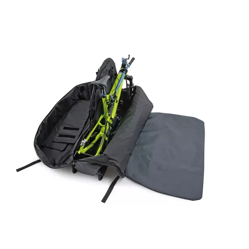 Bicycle transport bag b&w international Bike.bag 2.0 — transport case, ABS & polyester, 1360×297×854 mm, black/grey