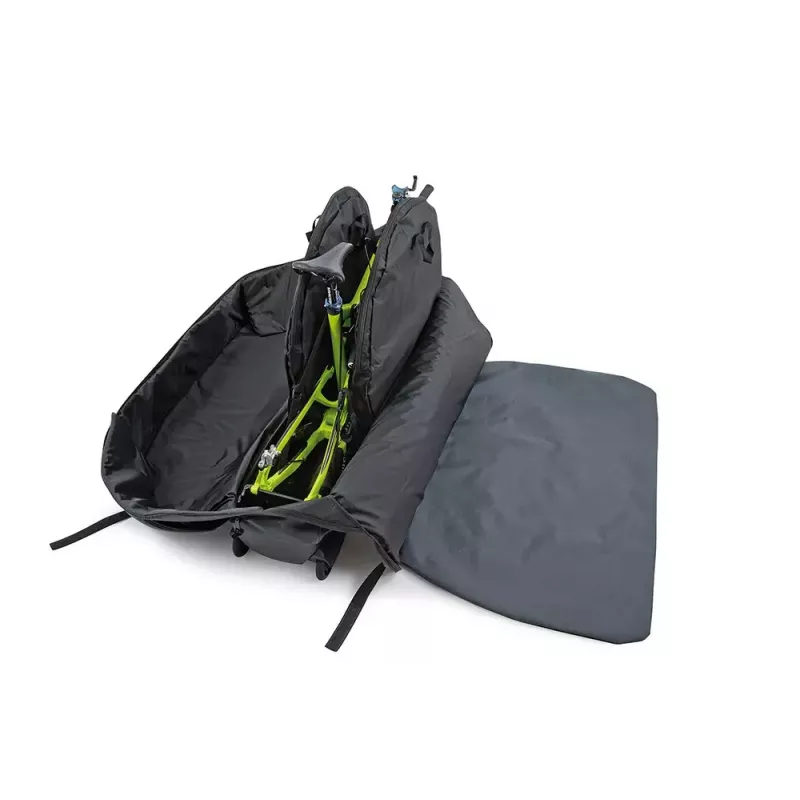 Bicycle transport bag b&w international Bike.bag 2.0 — transport case, ABS & polyester, 1360×297×854 mm, black/grey