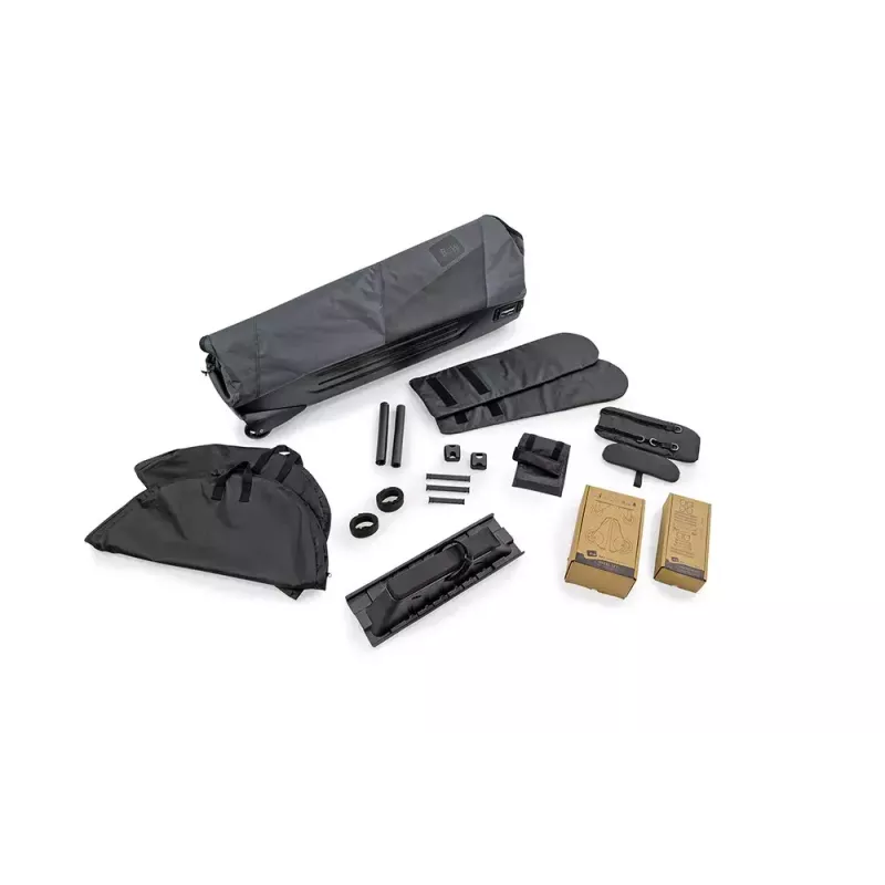 Bicycle transport bag b&w international Bike.bag 2.0 — transport case, ABS & polyester, 1360×297×854 mm, black/grey