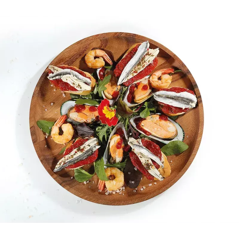 Serving dish Zassenhaus Snackteller Wood Round 30 cm
