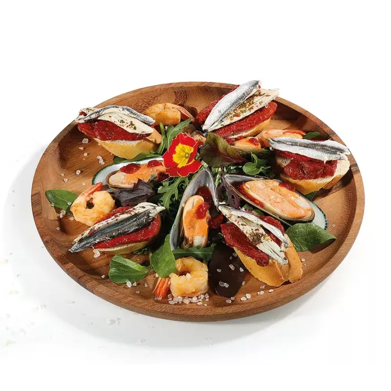 Serving dish Zassenhaus Snackteller Wood Round 30 cm