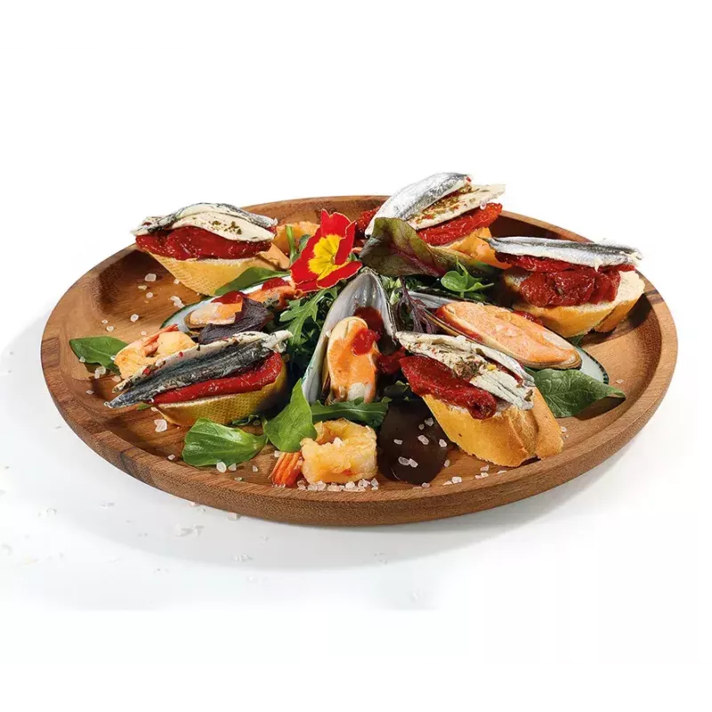 Serving dish Zassenhaus Snackteller Wood Round 30 cm