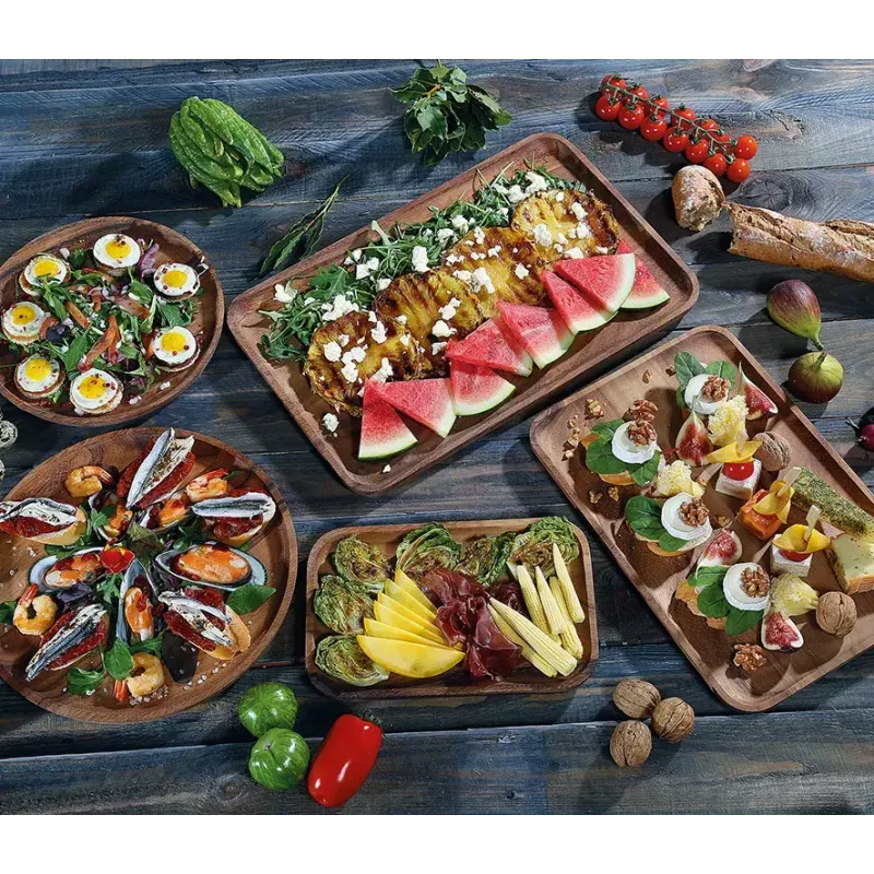 Serving dish Zassenhaus Snackteller Wood Round 30 cm