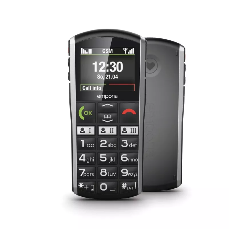 Emporia SIMPLICITY 5.08 cm (2 inch) 94 g Black, Silver