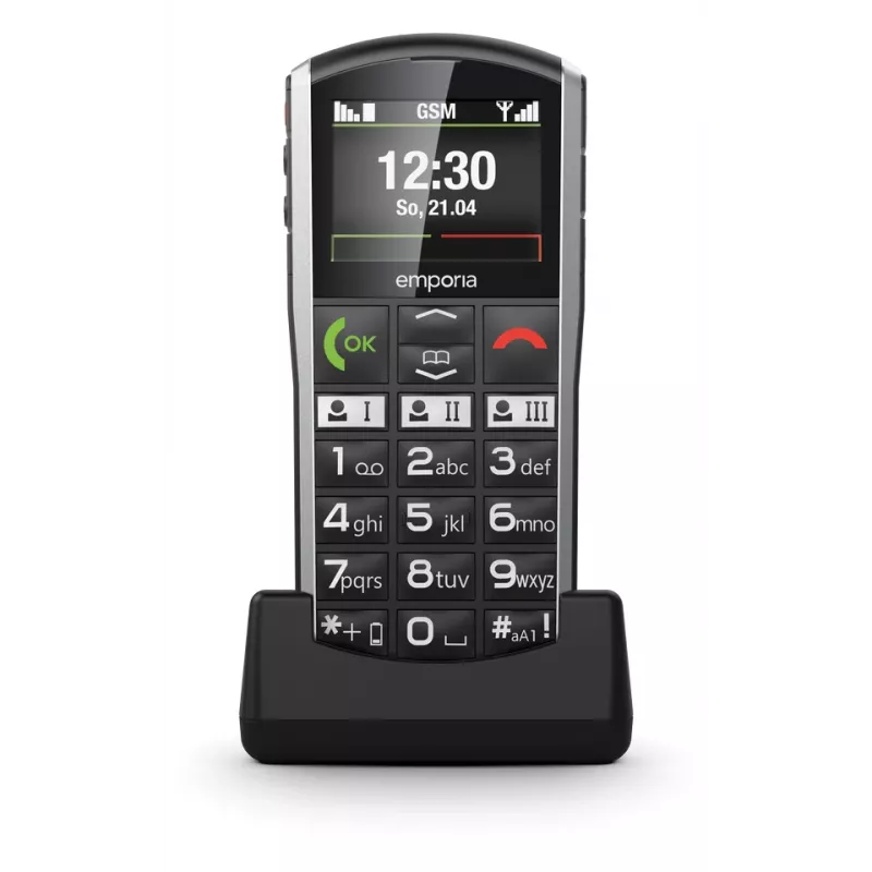 Emporia SIMPLICITY 5.08 cm (2 inch) 94 g Black, Silver