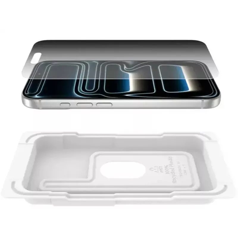 Screen Protector Belkin ScreenForce InvisiGlass Privacy iPhone 17 Pro Anti-bacterial Drop proof