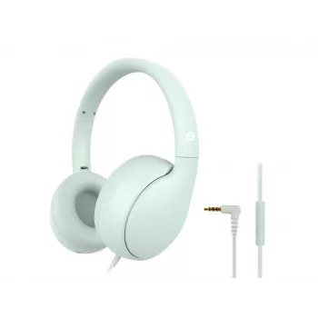 CONCEPTRONIC kids wired headset PARRIS04GT — 3.5mm, circumaural, 20–20000 Hz, 1.6 m cable, light green