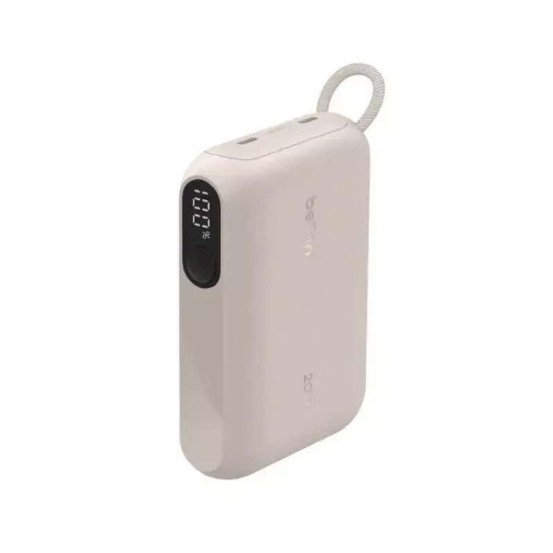 Portable power bank Belkin BPB027hqSD 10000 mAh, Sand, 2 × USB‑C ports