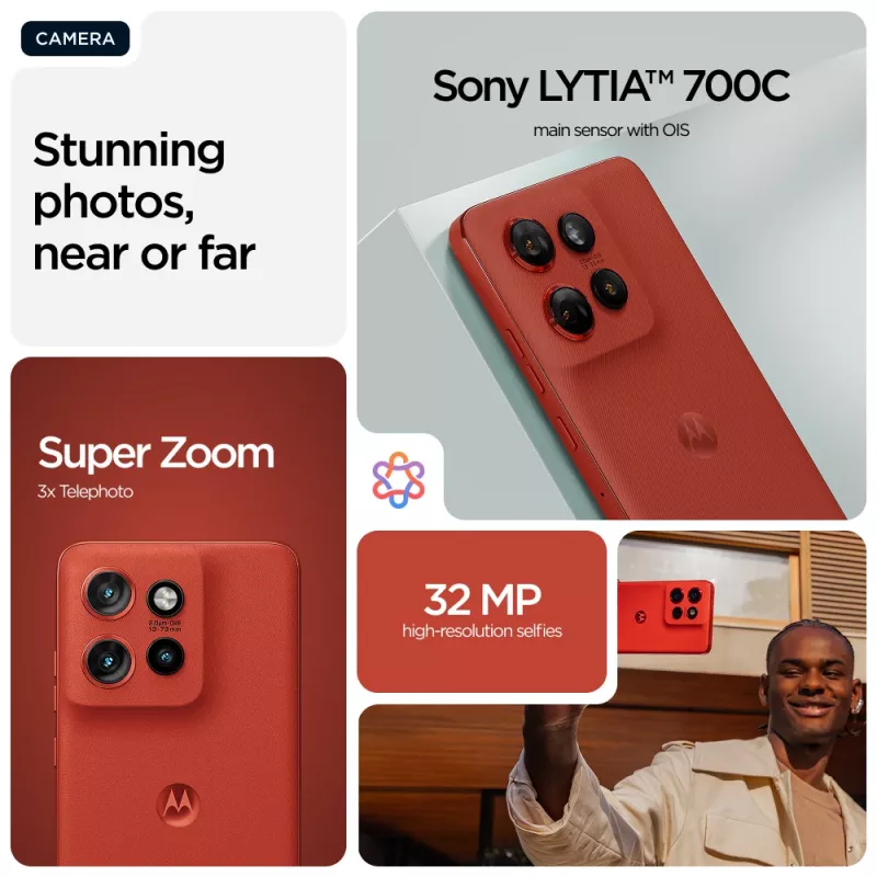 Motorola edge 60 Neo 16.1 cm (6.36 inch) Dual SIM Android 15 5G USB Type-C 12 GB 256 GB 5000 mAh Red