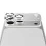 Camera protector PanzerGlass Fender for iPhone 17 Pro — silver, silicone, scratch- and shock-resistant