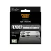 Camera protector PanzerGlass Fender for iPhone 17 Pro — silver, silicone, scratch- and shock-resistant