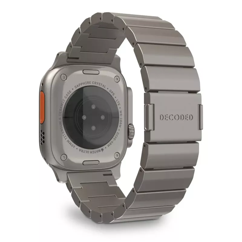 Watch band Decoded Traction Band Titanium — compatible with smartwatches, wrist 130–225 mm, 1 pc