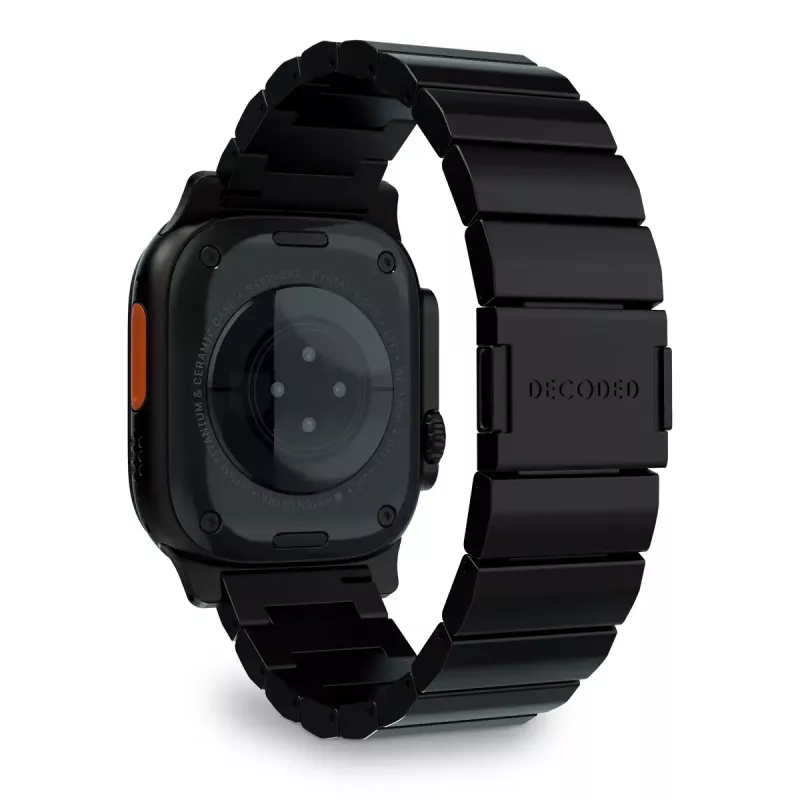 Band for smartwatch Decoded Traction Band Black Titanium — wrist size 130–225 mm, 1 pc