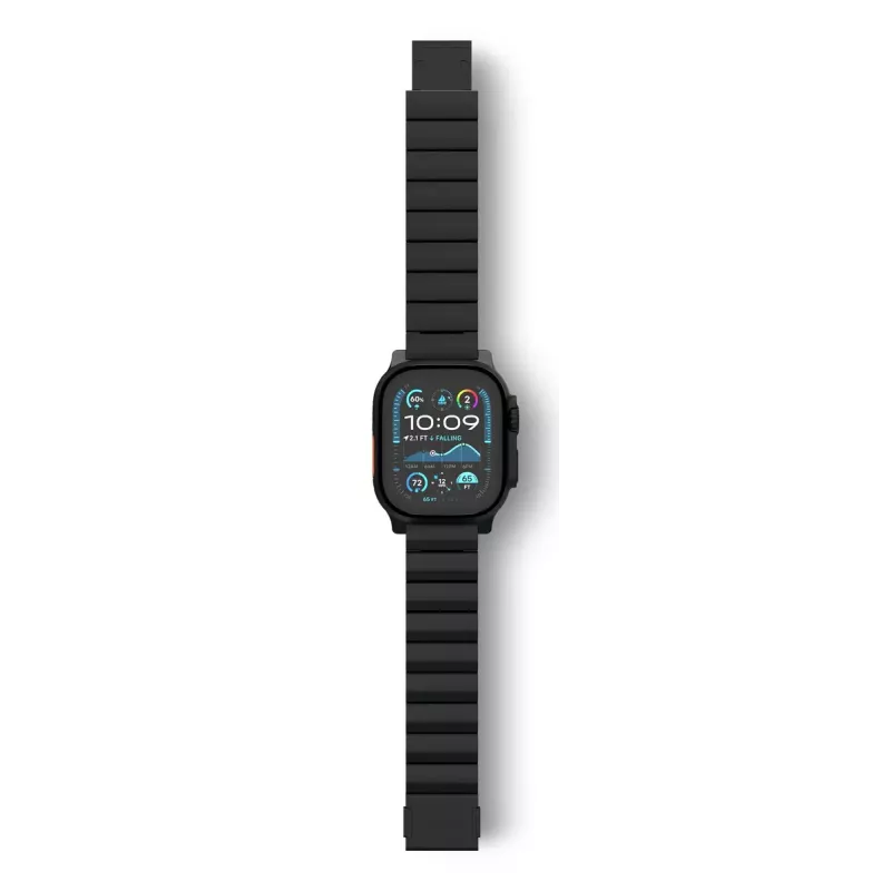 Band for smartwatch Decoded Traction Band Black Titanium — wrist size 130–225 mm, 1 pc