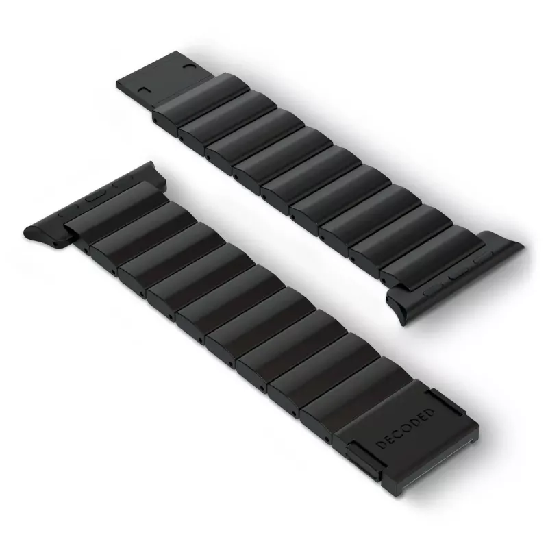 Band for smartwatch Decoded Traction Band Black Titanium — wrist size 130–225 mm, 1 pc