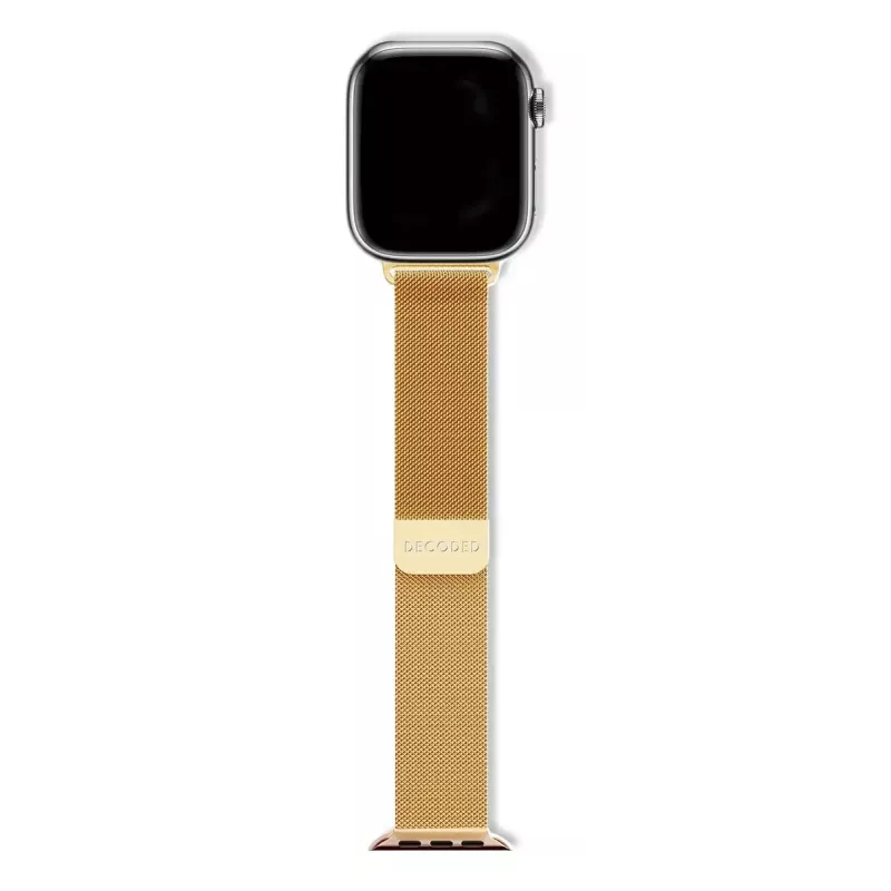 Strap for smartwatch Decoded Traction Strap Gold, stainless steel, gold color, 1 pc