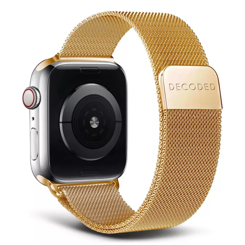 Strap for smartwatch Decoded Traction Strap Gold, stainless steel, gold color, 1 pc