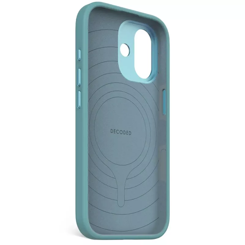 Mobile phone cover Decoded D25IPO17BCS9RB for Apple iPhone 17, cover type, for 16 cm (6.3 inch) screen, blue, microfibre/PU