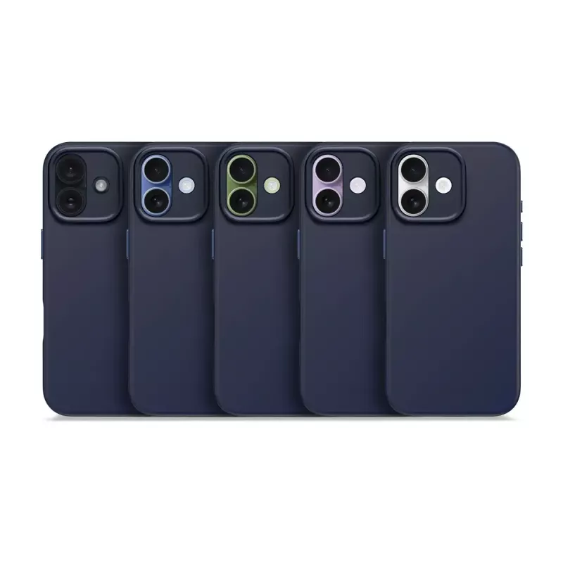 Mobile phone cover Decoded D25IPO17BCS9TY for iPhone 17 — cover, fits up to 16 cm (6.3 inch), navy, microfibre and PU