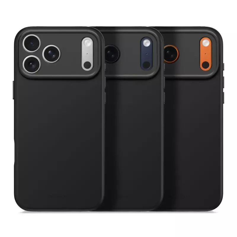 Decoded silicone backcover for Apple iPhone 17 Pro Max — compatible with 6.9 inch (17.5 cm), black, microfibre/PU