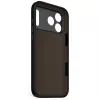 Decoded silicone backcover for Apple iPhone 17 Pro Max — compatible with 6.9 inch (17.5 cm), black, microfibre/PU