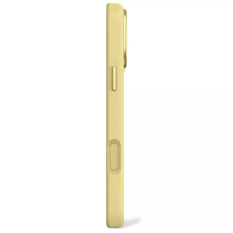Decoded silicone backcover for Apple iPhone 17 Pro Max, compatible with 6.9 inch (17.5 cm) screens, yellow
