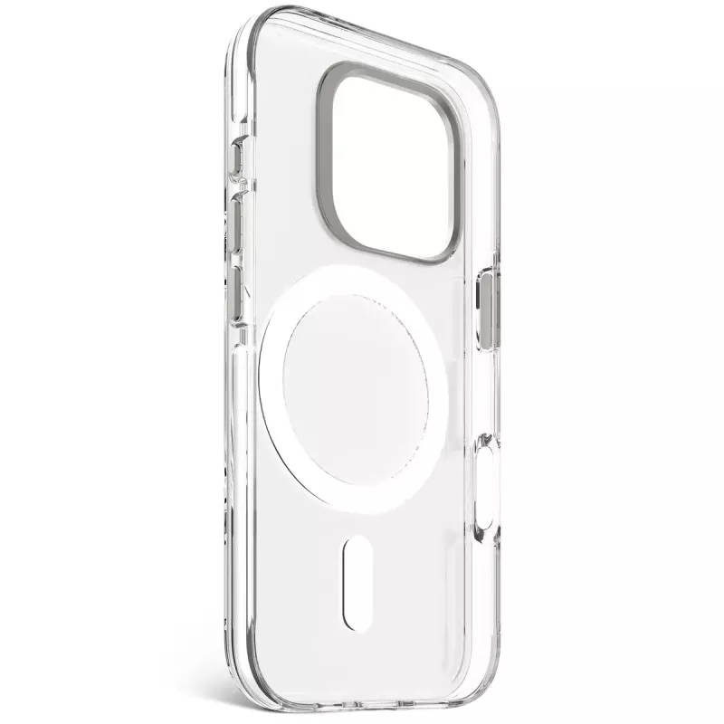Phone cover Decoded Clear Case for iPhone 16 Pro, polycarbonate, transparent white, fits 6.3 inch (16 cm)