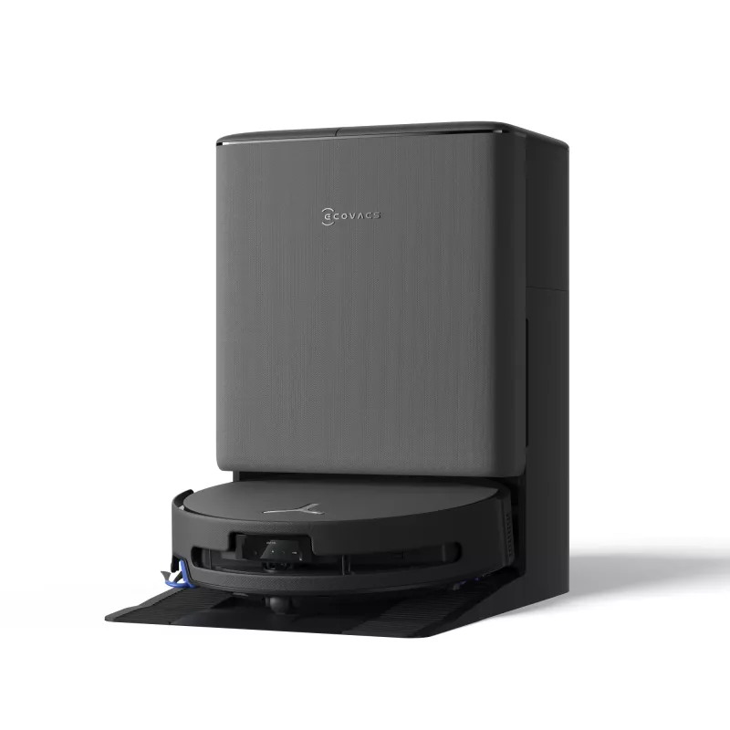 Robot vacuum Ecovacs DEEBOT T90 PRO OMNI — bagless 0.25 L dust bin, 350 min runtime, Li‑Ion 4000 mAh, black
