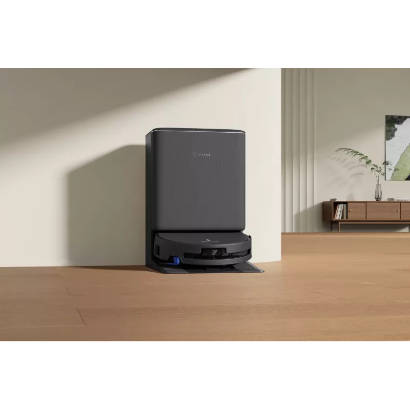 Robot vacuum Ecovacs DEEBOT T90 PRO OMNI — bagless 0.25 L dust bin, 350 min runtime, Li‑Ion 4000 mAh, black