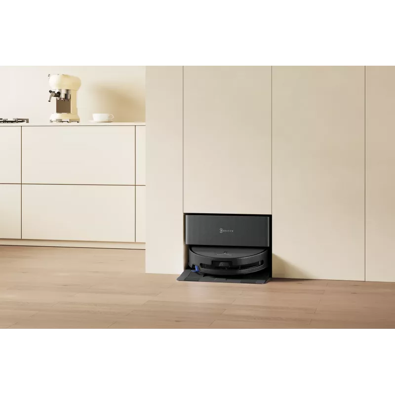 Robot vacuum Ecovacs DEEBOT T90 PRO OMNI — bagless 0.25 L dust bin, 350 min runtime, Li‑Ion 4000 mAh, black