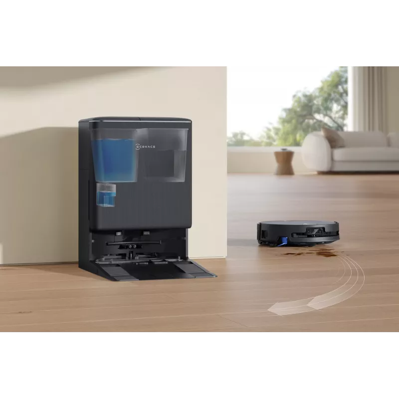 Robot vacuum Ecovacs DEEBOT T90 PRO OMNI — bagless 0.25 L dust bin, 350 min runtime, Li‑Ion 4000 mAh, black