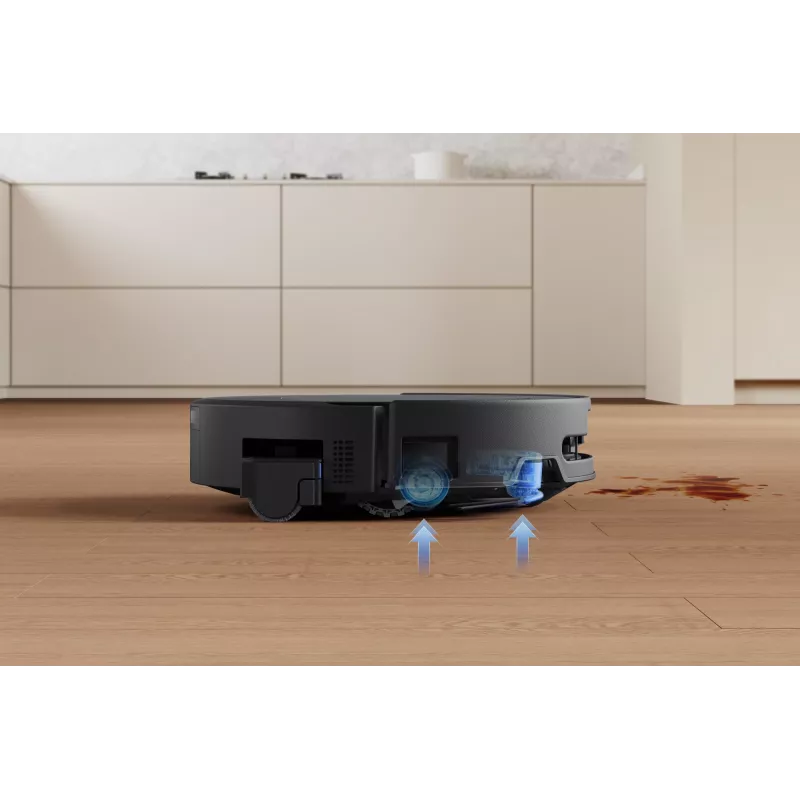Robot vacuum Ecovacs DEEBOT T90 PRO OMNI — bagless 0.25 L dust bin, 350 min runtime, Li‑Ion 4000 mAh, black