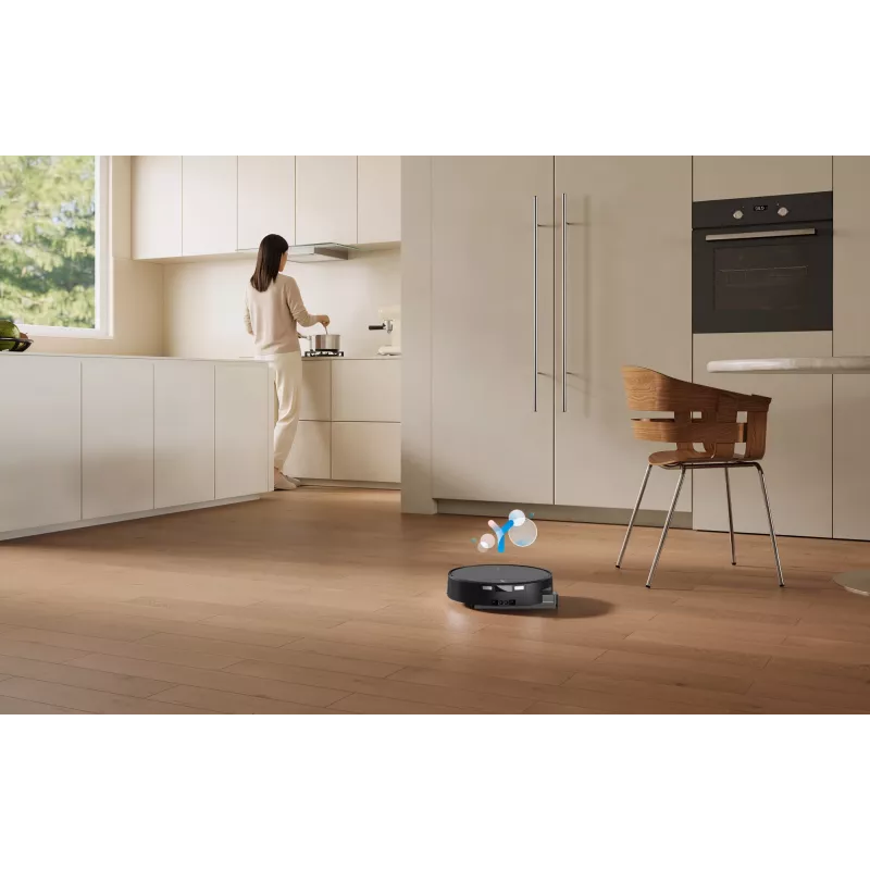 Robot vacuum Ecovacs DEEBOT T90 PRO OMNI — bagless 0.25 L dust bin, 350 min runtime, Li‑Ion 4000 mAh, black