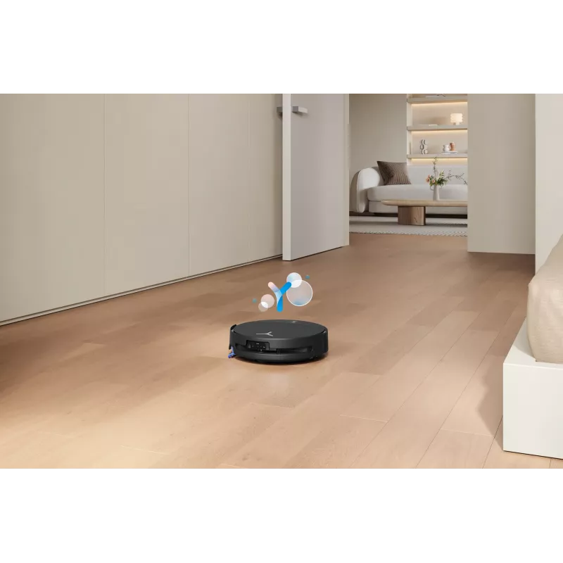 Robot vacuum Ecovacs DEEBOT T90 PRO OMNI — bagless 0.25 L dust bin, 350 min runtime, Li‑Ion 4000 mAh, black
