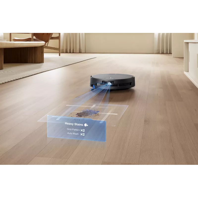 Robot vacuum Ecovacs DEEBOT T90 PRO OMNI — bagless 0.25 L dust bin, 350 min runtime, Li‑Ion 4000 mAh, black