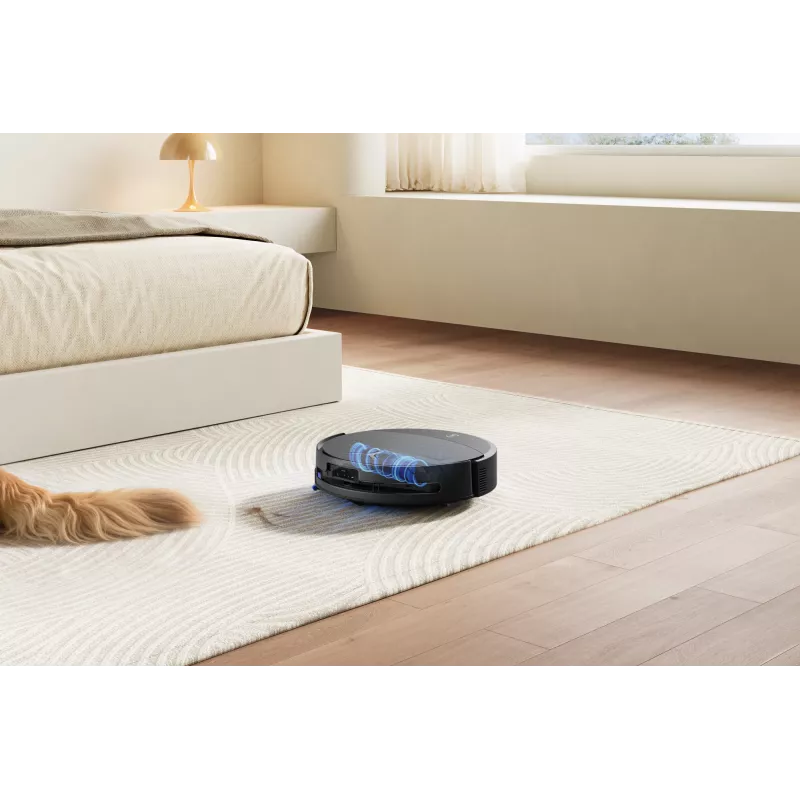 Robot vacuum Ecovacs DEEBOT T90 PRO OMNI — bagless 0.25 L dust bin, 350 min runtime, Li‑Ion 4000 mAh, black