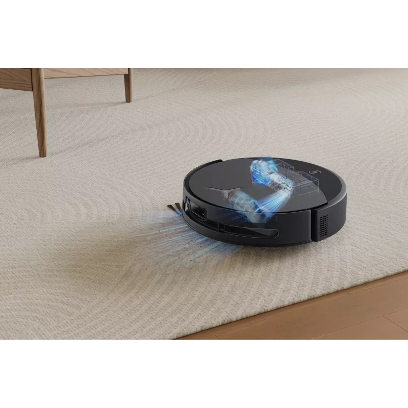 Robot vacuum Ecovacs DEEBOT T90 PRO OMNI — bagless 0.25 L dust bin, 350 min runtime, Li‑Ion 4000 mAh, black